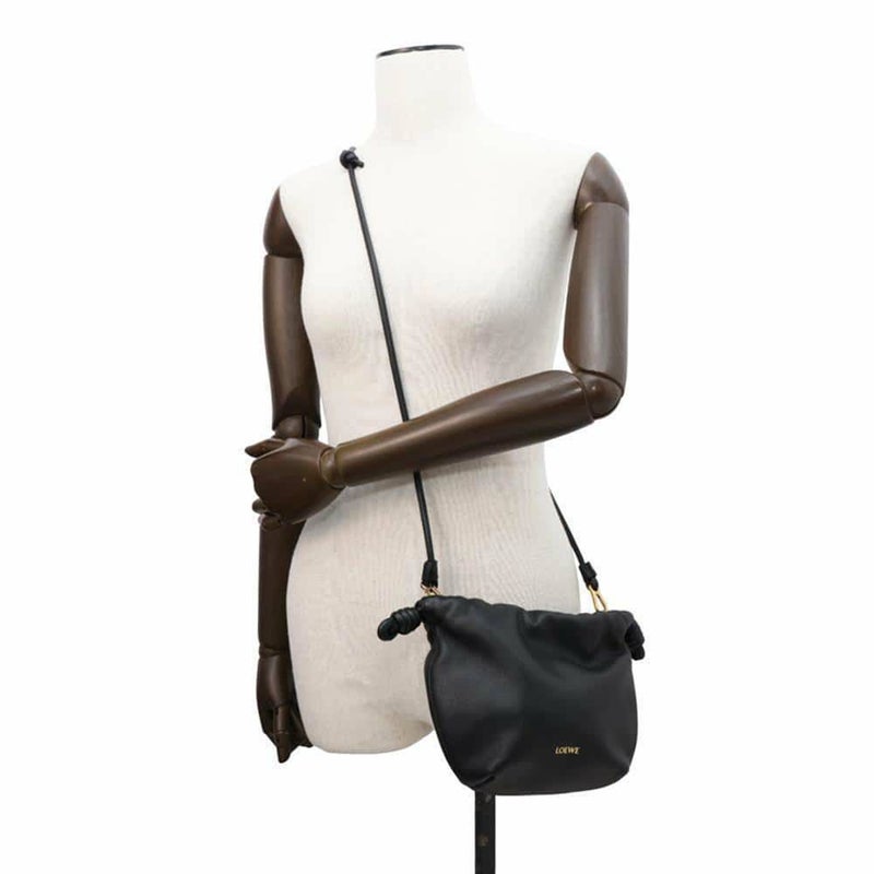 ロエベ ハンドバッグ フラメンコ パース ミニ レザー A914CBPX03 LOEWE 2wayショルダーバッグ 黒