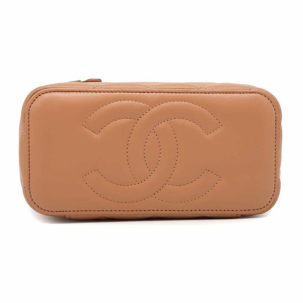 シャネル チェーンショルダーバッグ マトラッセ ココマーク バニティ ラムスキン AP2199 CHANEL ヴァニティ
