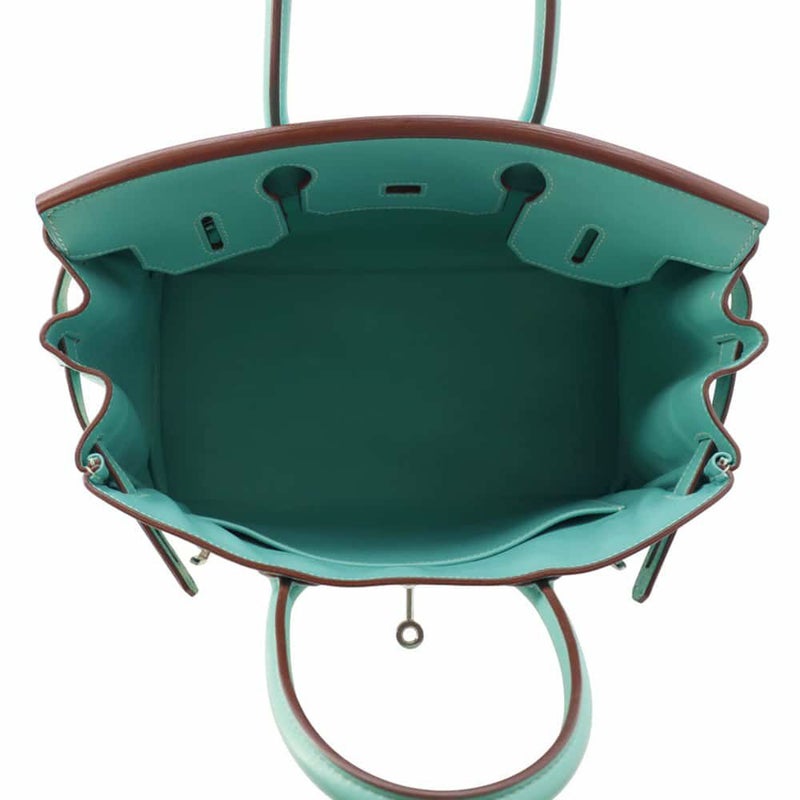 エルメス バーキン30 ラゴン/エクリュ/シルバー金具 トワルアッシュ/スイフト □L刻印 HERMES Birkin