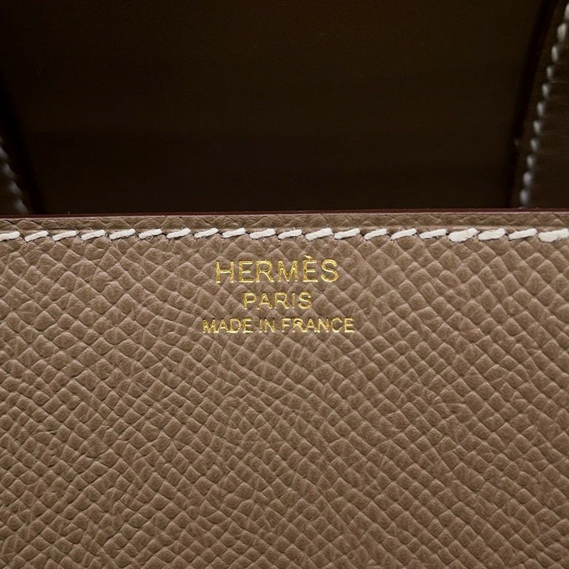 エルメス デッラ・カヴァッレリア ミニ エトゥープ/ゴールド金具 エプソン W刻印