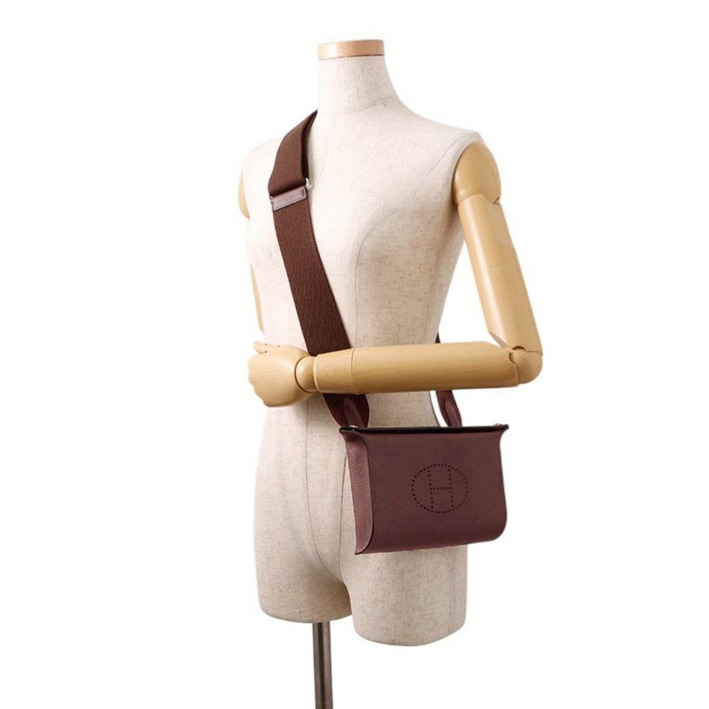 エルメス ショルダーバッグ ヴィドポッシュ ルージュセリエ/シルバー金具 バレニアフォーブル W刻印