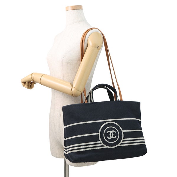 シャネル トートバッグ ココマーク デニム A92240 CHANEL 2way