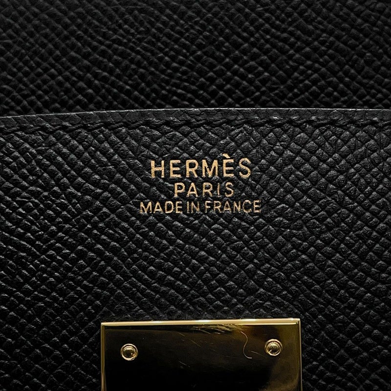 エルメス バーキン30 ブラック/ゴールド金具 エプソン □J刻印 HERMES Birkin ハンドバッグ 黒