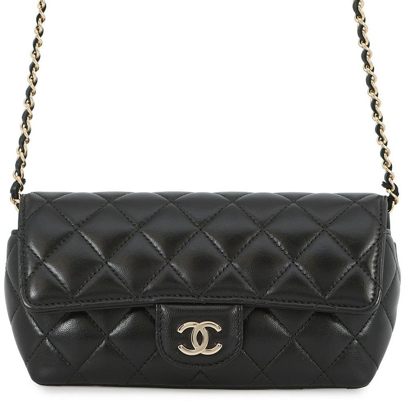 シャネル アイウェアケース マトラッセ ココマーク キャビアスキン AP2044 CHANEL 眼鏡ケース キルティング 黒