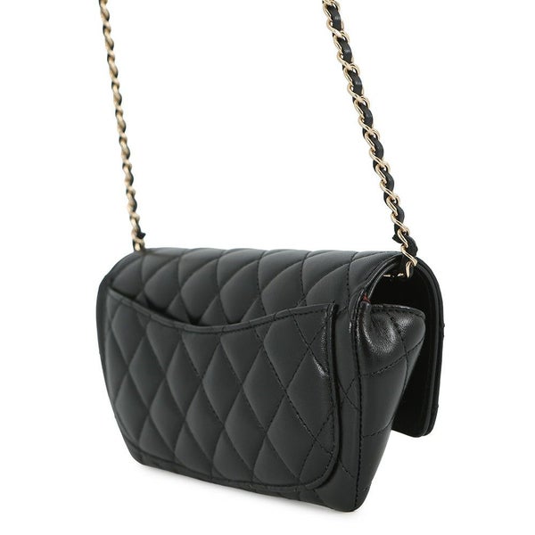 シャネル アイウェアケース マトラッセ ココマーク キャビアスキン AP2044 CHANEL 眼鏡ケース キルティング 黒