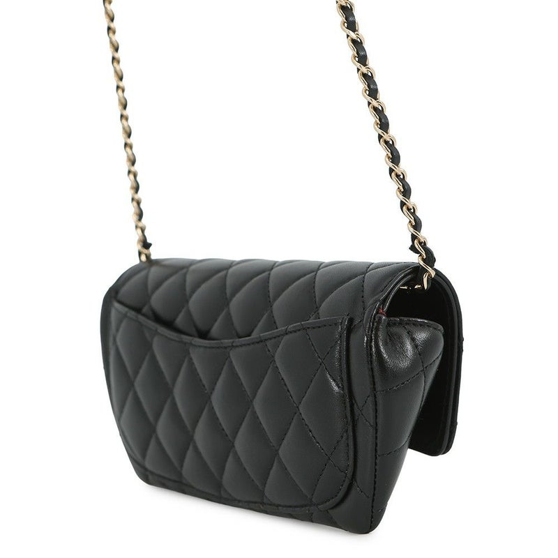 シャネル アイウェアケース マトラッセ ココマーク キャビアスキン AP2044 CHANEL 眼鏡ケース キルティング 黒