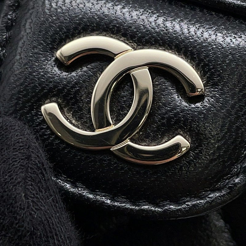 シャネル アイウェアケース マトラッセ ココマーク キャビアスキン AP2044 CHANEL 眼鏡ケース キルティング 黒