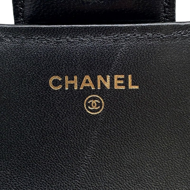 シャネル アイウェアケース マトラッセ ココマーク キャビアスキン AP2044 CHANEL 眼鏡ケース キルティング 黒