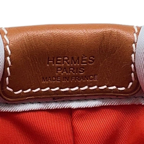 エルメス ポーチ フールビ20 デッラ カヴァッレリア マルチカラー/シルバー金具 シルク  K刻印