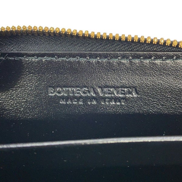 ボッテガヴェネタ コインケース イントレチャート タイニー ジップアラウンドウォレット 749933 BOTTEGA VENETA 黒