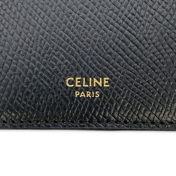 セリーヌ カードケース ジップ付きロングカードホルダー グレインドカーフレザー L10083FVO CELINE 財布 黒