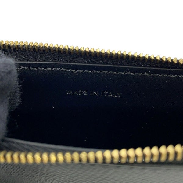 セリーヌ カードケース ジップ付きロングカードホルダー グレインドカーフレザー L10083FVO CELINE 財布 黒