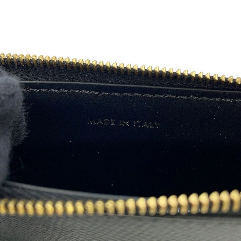 セリーヌ カードケース ジップ付きロングカードホルダー グレインドカーフレザー L10083FVO CELINE 財布 黒