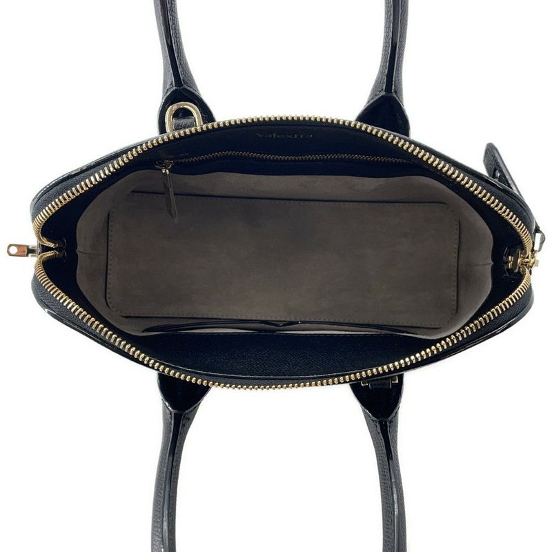 ヴァレクストラ ハンドバッグ マイロゴ ミニ ソフトカーフレザー WBML0041028LOC99 Valextra 2way 黒