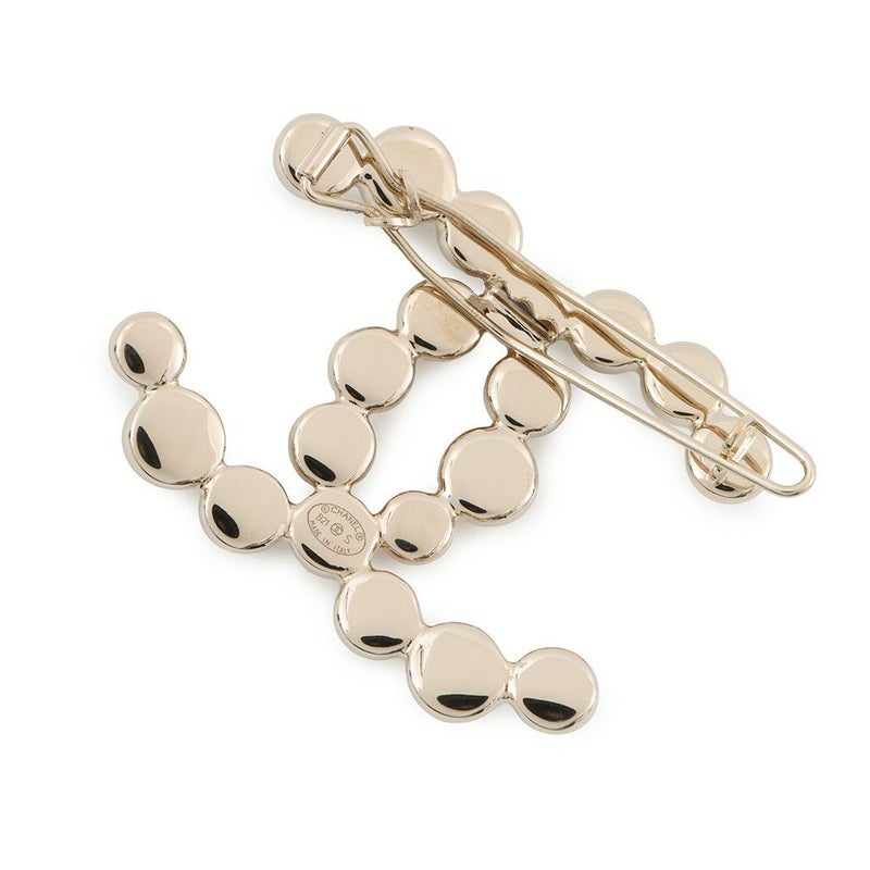 シャネル ヘアクリップ ココマーク バレッタ メタル B21S AB6278 CHANEL ヘアアクセサリー ヘアピン