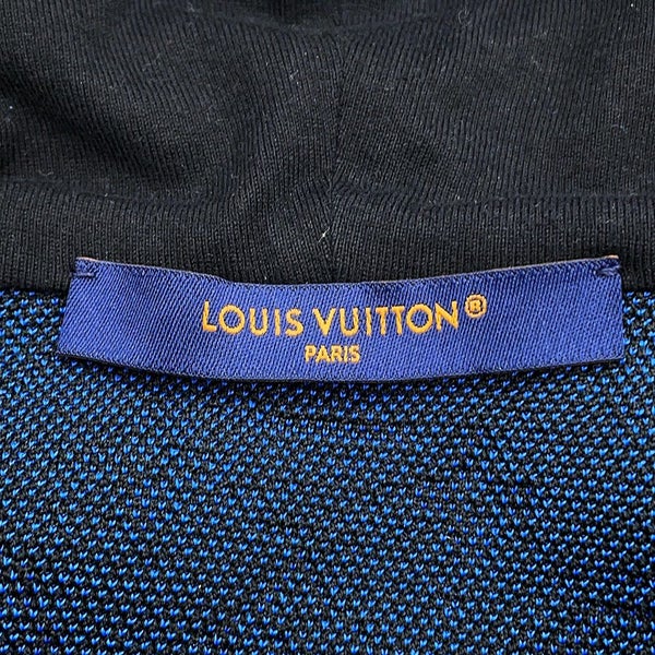 ルイヴィトン パーカー モノグラム ジップアップ フーディ メンズXL LOUIS VUITTON ヴィトン 黒