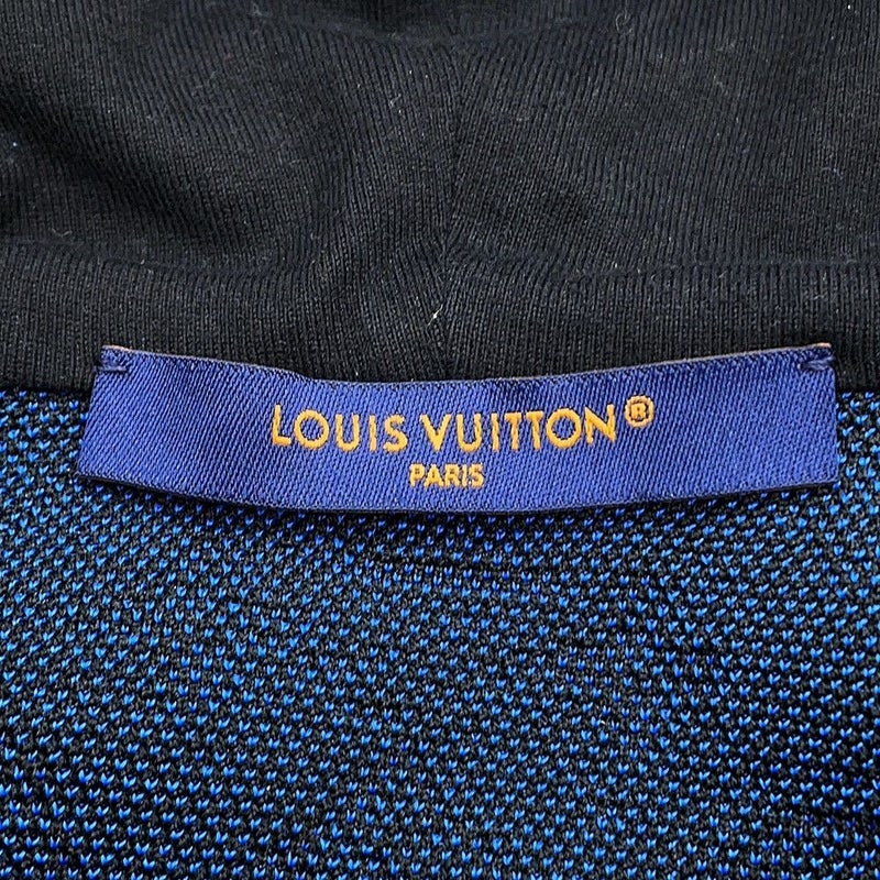 ルイヴィトン パーカー モノグラム ジップアップ フーディ メンズXL LOUIS VUITTON ヴィトン 黒
