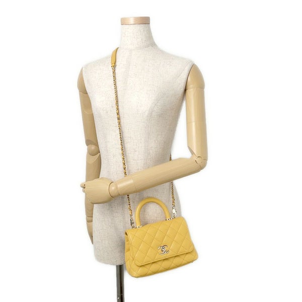 シャネル ハンドバッグ ココマーク ココハンドル マトラッセ XXS キャビアスキン リザード AS2215 CHANEL 2way