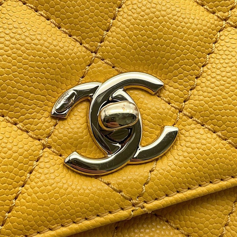 シャネル ハンドバッグ ココマーク ココハンドル マトラッセ XXS キャビアスキン リザード AS2215 CHANEL 2way