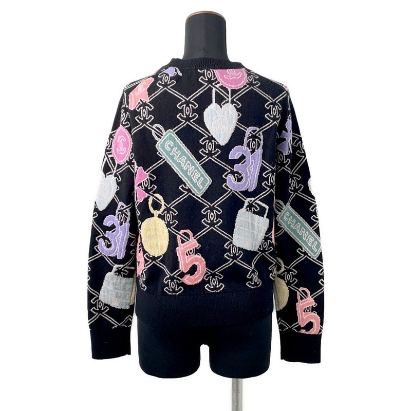 シャネル ニット ココマーク セーター レディースサイズ36  P72298 CHANEL トップス 黒