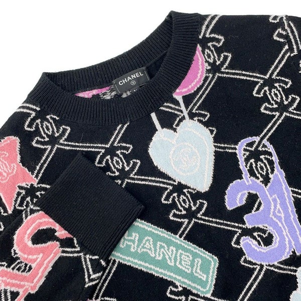 シャネル ニット ココマーク セーター レディースサイズ36  P72298 CHANEL トップス 黒