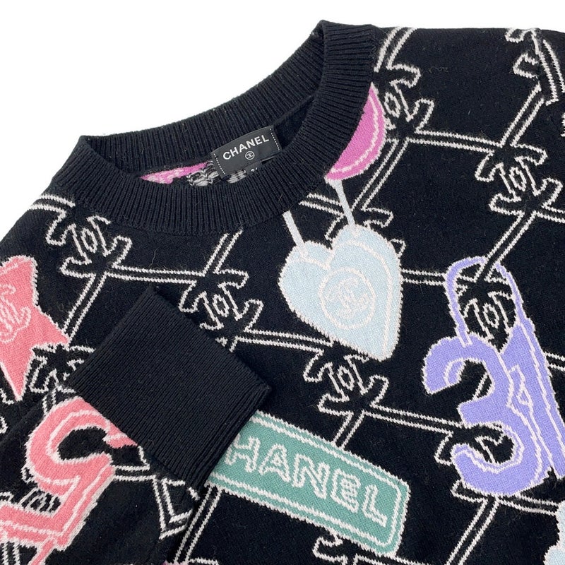 シャネル ニット ココマーク セーター レディースサイズ36  P72298 CHANEL トップス 黒