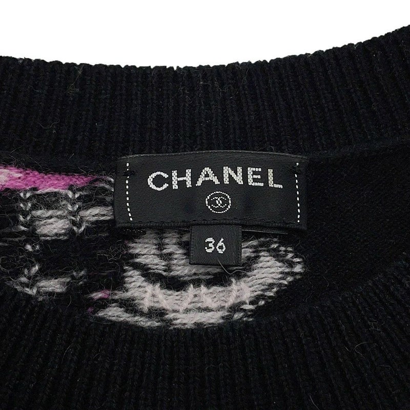 シャネル ニット ココマーク セーター レディースサイズ36  P72298 CHANEL トップス 黒