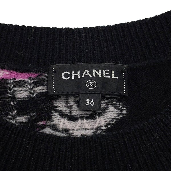 シャネル ニット ココマーク セーター レディースサイズ36  P72298 CHANEL トップス 黒