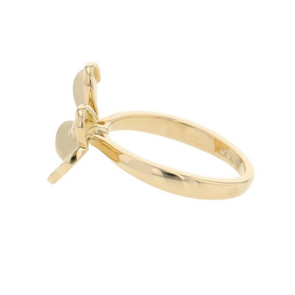 ヴァンクリーフ&アーペル リング フリヴォル 1フラワー スモールモデル ダイヤモンド 1P 0.08ct K18YG サイズ52 VCARP2DS00 指輪