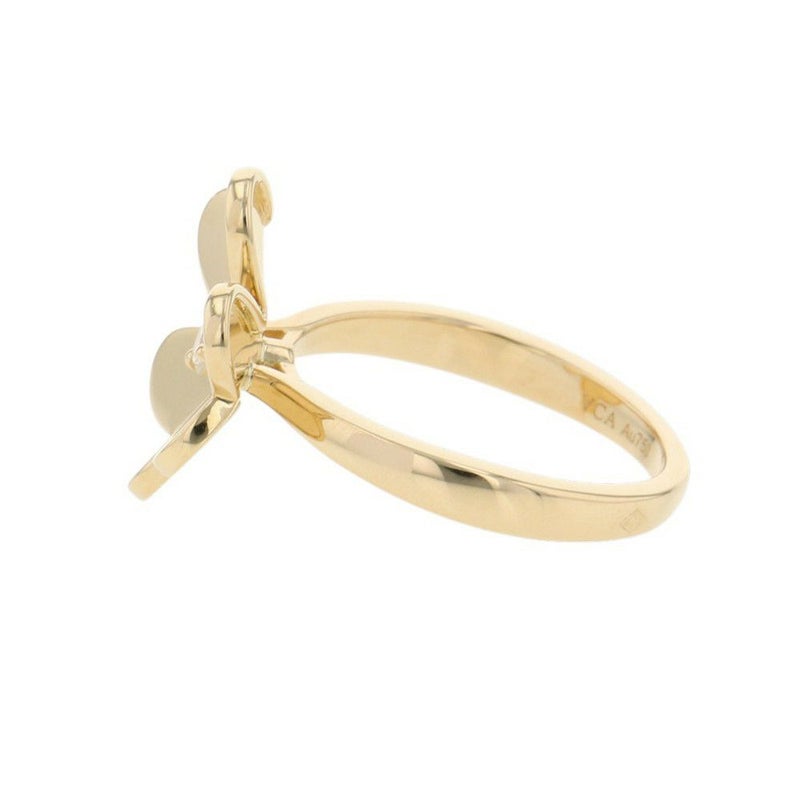 ヴァンクリーフ&アーペル リング フリヴォル 1フラワー スモールモデル ダイヤモンド 1P 0.08ct K18YG サイズ52 VCARP2DS00 指輪