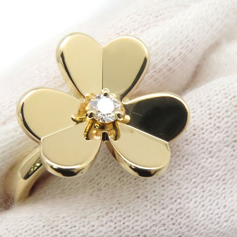 ヴァンクリーフ&アーペル リング フリヴォル 1フラワー スモールモデル ダイヤモンド 1P 0.08ct K18YG サイズ52 VCARP2DS00 指輪