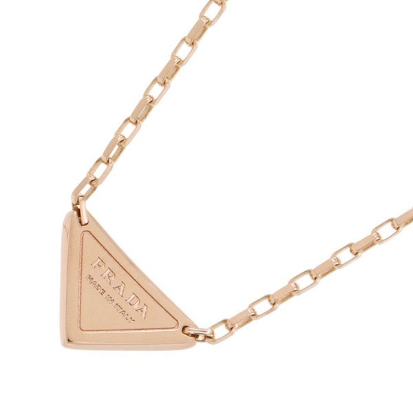 プラダ ネックレス ミニ トライアングル ペンダント付 K18PGピンクゴールド 1JCA36_2FPD_F0XEG PRADA ジュエリー