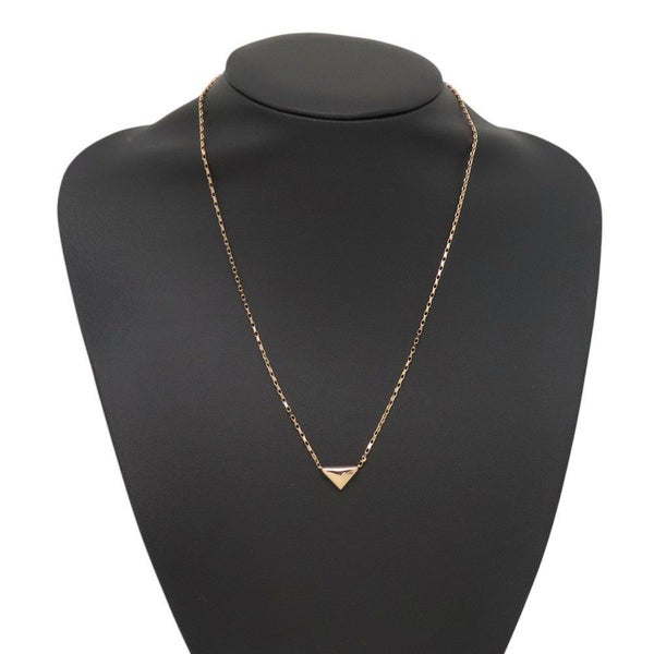プラダ ネックレス ミニ トライアングル ペンダント付 K18PGピンクゴールド 1JCA36_2FPD_F0XEG PRADA ジュエリー