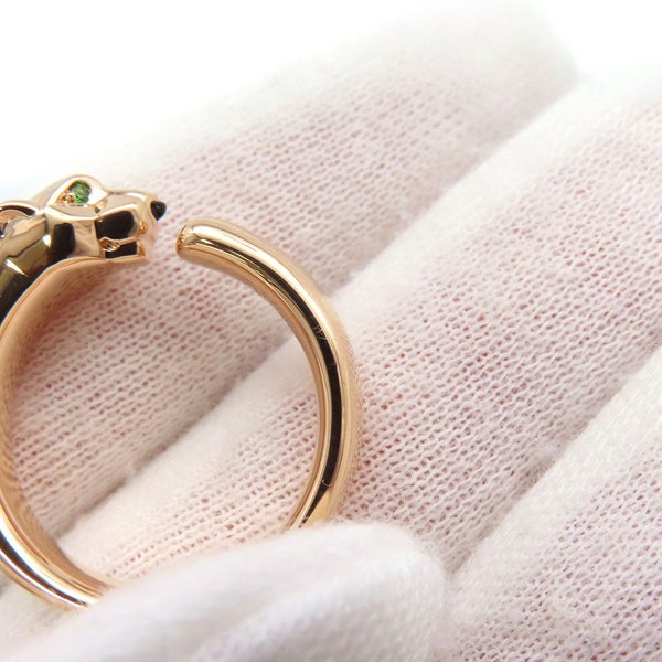 カルティエ リング パンテール ドゥ カルティエ SM スモール オニキス/ツァヴォライトガーネット 2P K18PG サイズ56 B4230000 指輪