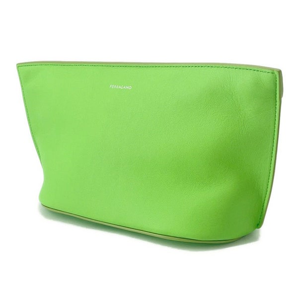 サルヴァトーレ・フェラガモ クラッチバッグ ロゴ レザー 241390 Ferragamo