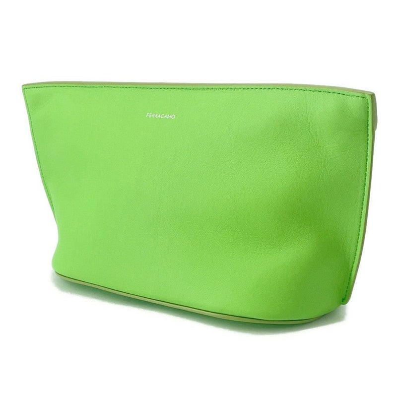 サルヴァトーレ・フェラガモ クラッチバッグ ロゴ レザー 241390 Ferragamo