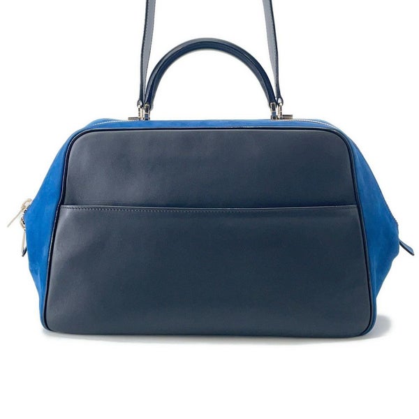 ヴァレクストラ ハンドバッグ セリエエッセ ラージ スエード レザー Valextra 2way 黒