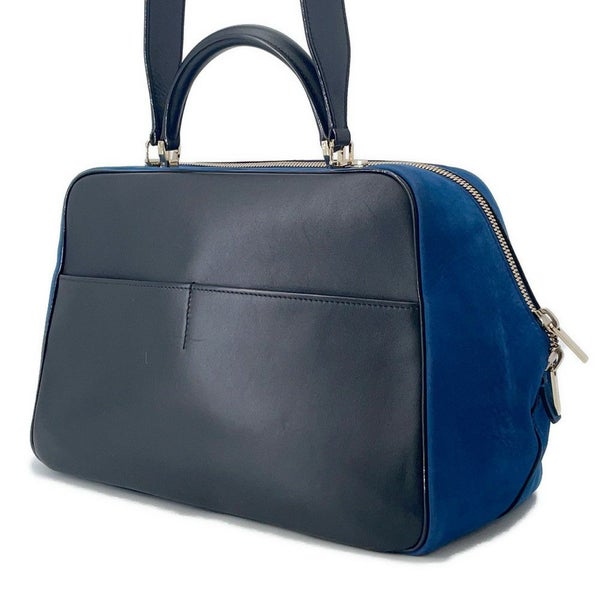 ヴァレクストラ ハンドバッグ セリエエッセ ラージ スエード レザー Valextra 2way 黒