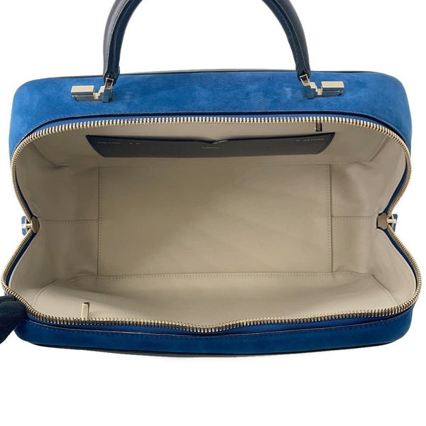 ヴァレクストラ ハンドバッグ セリエエッセ ラージ スエード レザー Valextra 2way 黒