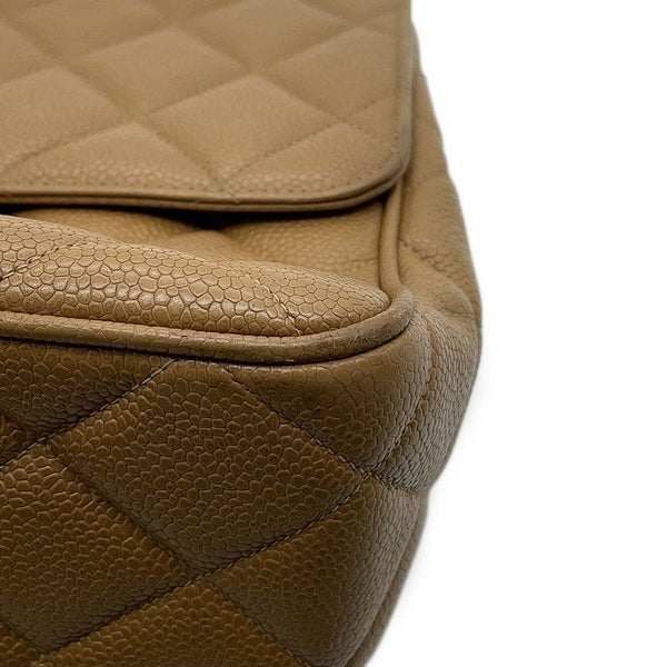 シャネル チェーンショルダーバッグ デカココ ココマーク マトラッセ キャビアスキン CHANEL