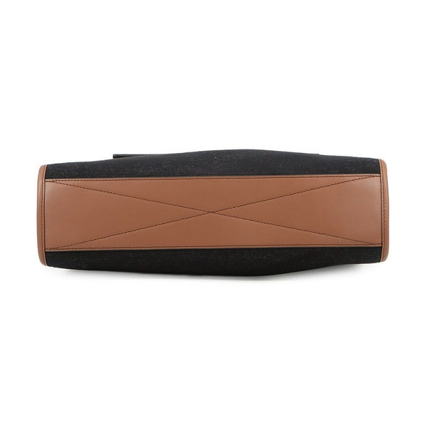 バーバリー トートバッグ ロゴ キャンバス 8093453 BURBERRY 黒