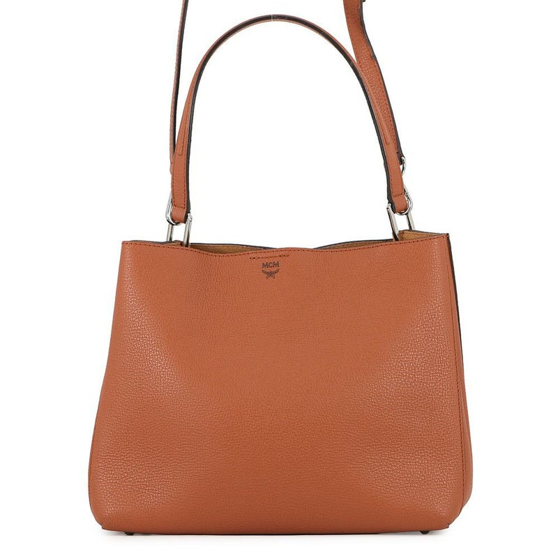 エムシーエム トートバッグ ロゴ レザー MWH6ASR01NE001 MCM 2way