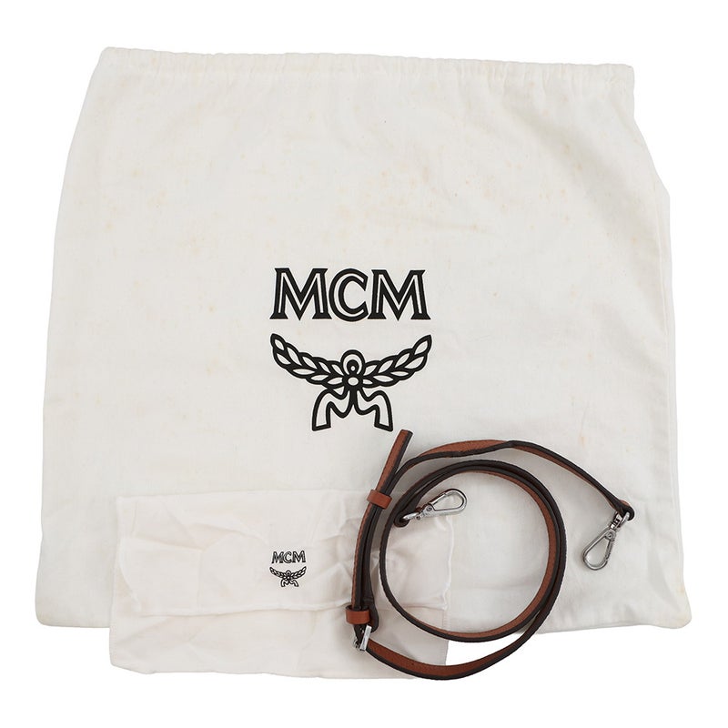 エムシーエム トートバッグ ロゴ レザー MWH6ASR01NE001 MCM 2way