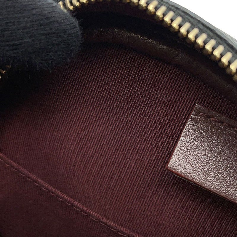 シャネル チェーンショルダーバッグ マトラッセ ココマーク ラウンド キャビアスキン A70657 CHANEL 黒