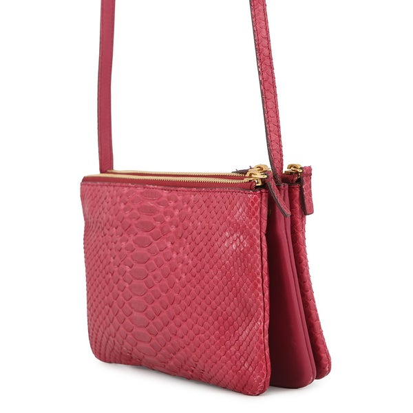 セリーヌ ショルダーバッグ トリオ スモール パイソン CELINE