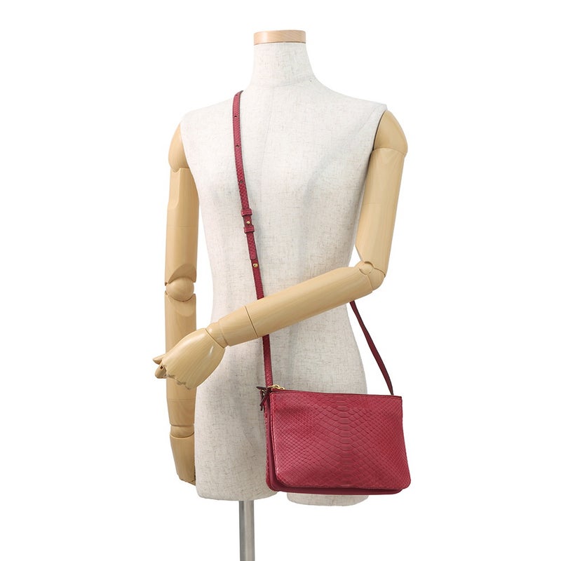 セリーヌ ショルダーバッグ トリオ スモール パイソン CELINE