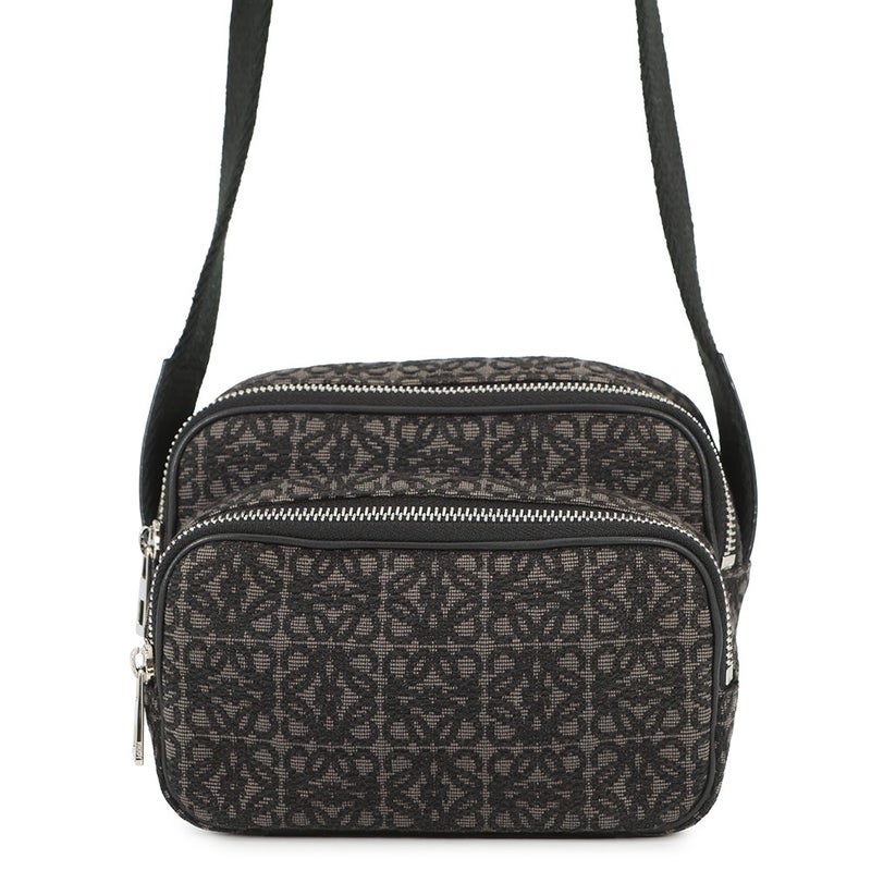 ロエベ ショルダーバッグ リピートアナグラム カメラバッグ ミニ ポシェット キャンバス B604Z80X01 LOEWE 黒