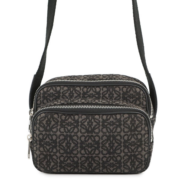 ロエベ ショルダーバッグ リピートアナグラム カメラバッグ ミニ ポシェット キャンバス B604Z80X01 LOEWE 黒