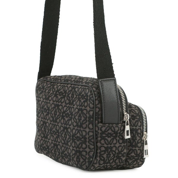 ロエベ ショルダーバッグ リピートアナグラム カメラバッグ ミニ ポシェット キャンバス B604Z80X01 LOEWE 黒