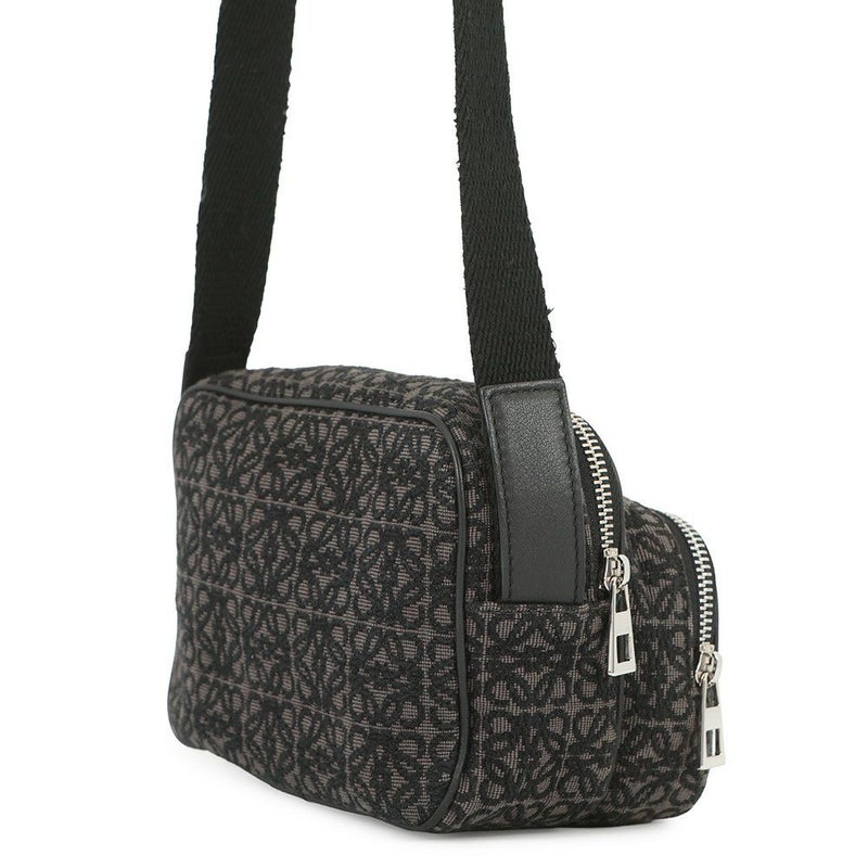 ロエベ ショルダーバッグ リピートアナグラム カメラバッグ ミニ ポシェット キャンバス B604Z80X01 LOEWE 黒